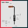 A diagram of a bolt latch with dimensions and measurements. Náhled obrázku produktu