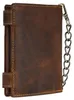 GREENBURRY Geldbörse Vintage Wallet With Chain Brown Skull Produktbild-Vorschau 5