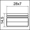 Neoperl Rechteckstrahlregler 02328490 28x7mm Produktbild-Vorschau 2