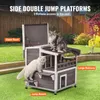 SucceBuy Outdoor-Katzenhaus, wetterfest, Unterschlupf für Produktbild-Vorschau 5