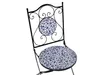BELIANI Balkon Set Schwarz u. Blau aus Metall Mosaik Muster Produktbild-Vorschau 10