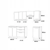 ULWEHOME | Küchenzeile 220 cm Kaschmir, Küchenmöbel-Set Produktbild-Vorschau 5