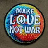 Aufnäher - Make love not war - bunt - Patch Produktbild-Vorschau 7