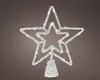 LED Christbaumspitze Stern mit Timer 28cm Metall Silber / Produktbild-Vorschau 3