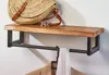 Kobolo Garderobe Wandregal Wandgarderobe aus Metall und Produktbild-Vorschau 1