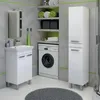 DomoDomo stojací umyvadlo, 55 × 34,5 × 80 cm – bílá Náhled obrázku produktu 8