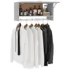vidaXL Kleiderschrank Betongrau 70x32,5x35cm Holzwerkstoff Produktbild-Vorschau 5