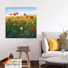 ARTland Poster Mohnblumen Landschaft I Größe: 50x50 cm Produktbild-Vorschau 5