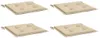 vidaXL Cuscini per sedie da giardino 4 pz. Beige 40x40x3 cm Anteprima dell’immagine prodotto 3