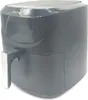 A gray air fryer with a silver handle is shown from a side angle against a white background. Produktbild-Vorschau