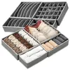 4er-Set Kleiderschrank-Organizer, Kleiderfächer, Grau Produktbild-Vorschau 2