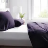 Renforce Bettwäsche Set 200x200 cm 80x80 cm Lila Uni 100% Produktbild-Vorschau 3