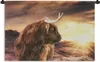 MuchoWow® Wandteppich Wandbehang Schottisches Hochlandrind Produktbild-Vorschau 1