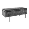 riess-ambiente Moderne Truhenbank LOFT 100cm grau Samt Produktbild-Vorschau 16