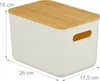 Relaxdays Aufbewahrungsbox, 2er Set, Deckel, Kunststoff, Produktbild-Vorschau 4
