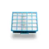A blue vacuum cleaner filter with a white pleated surface, isolated on a white background. Náhled obrázku produktu