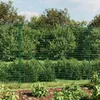 vidaXL Maschendrahtzaun mit Bodenhülsen Grün 1,4x25 m Produktbild-Vorschau 1
