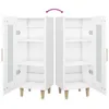 vidaXL Credenza bianca 34,5x34x90 cm Materiale a base di Anteprima dell’immagine prodotto 10