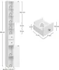Badezimmerschrank, 20 x 20 x 180 cm, Aufbewahrungsschrank Produktbild-Vorschau 3