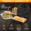 Extralink Sendvičovač SJ-22 750 W na teplé a křupavé toasty Náhled obrázku produktu 4