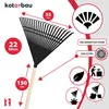 KOTARBAU® Laubrechen Kunststoff 55 cm mit Stiel Laubbesen Produktbild-Vorschau 5