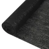 vidaXL Siatka ogrodzeniowa czarna 2x25 m HDPE 150 g/m² Podgląd zdjęcia produktu 4