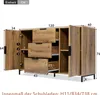 Komoda Sweiko z 2 drzwiczkami i 3 szufladami, 120 x 40 x 76 Podgląd zdjęcia produktu 7