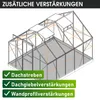 BRAST Gewächshaus Aluminium mit Fundament | 310x250x205cm | Produktbild-Vorschau 10