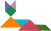 Aga Detské magnetické 3D puzzle - Tangram bloky Náhľad obrázku produktu 20