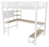 Hoogslaper met bureau en opbergruimte, 90x200 cm, wit - Productafbeelding-voorbeeld 12