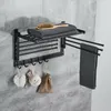 Držák na ručníky se 7 otočnými tyčemi + háčky Držák na Náhled obrázku produktu 1