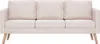 VidaXL 276851, Cremefarben, 3 Sitz(e), Polyester, 1680 mm, Produktbild-Vorschau 4