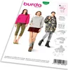 Strih Burda 6296 - Mikina, mikina s kapucňou, dlhá mikina, Náhľad obrázku produktu 1