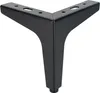 4x Möbelfuß Sofafuß Vitrinenfuß Schwarz Matt – 13,5cm Stahl Produktbild-Vorschau 3