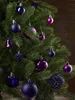 Brubaker 101 kusů sada Tree Top Christmas Baubles Fialové Náhled obrázku produktu 6