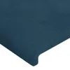 vidaXL LED Kopfteil Dunkelblau 93x16x118/128 cm Samt Produktbild-Vorschau 5