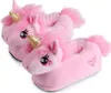 Corimori süße Plüschhausschuhe Einhorn Rose, Rosa Pink Produktbild-Vorschau 1