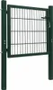vidaXL Zauntor Stahl Grün 100x100 cm Produktbild-Vorschau 1