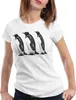 style3 3 Pinguine Sheldon T-Shirt Damen, Farbe:Weiß, Produktbild-Vorschau 1