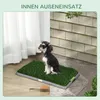 PawHut Welpentoilette Hundetoilette mit 2 Grasmatte Tablett Produktbild-Vorschau 7