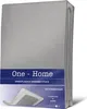 A folded grey bed sheet in its packaging. Produktbild-Vorschau