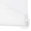 A close-up of a white roller blind, showing its textured fabric and mounting bracket. Produktbild-Vorschau