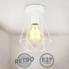 B.K.Licht Deckenleuchte Vintage Draht Weiß Ø16,5cm max. 40W Produktbild-Vorschau 1