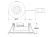 LED Einbaustrahler Decke 4er Set rund schwenkbar Nickel Produktbild-Vorschau 7