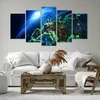 Bild auf Leinwand - Leinwandbild - Nacht raum welt ansicht Produktbild-Vorschau 6