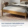 Home Collective - Lit double en bois massif, structure en Voir les images du produit 3