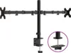 vidaXL Support de table pour 2 écrans Noir Acier VESA Voir les images du produit 1