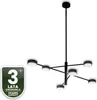 LUMILED Lampa wisząca Czarny Nowoczesny Żyrandol 6 Podgląd zdjęcia produktu 9
