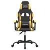 Gaming-Stuhl Drehbar Schwarz und Golden Kunstleder Produktbild-Vorschau 3
