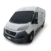 A white van with a black windshield cover against a white background. Anteprima dell’immagine prodotto